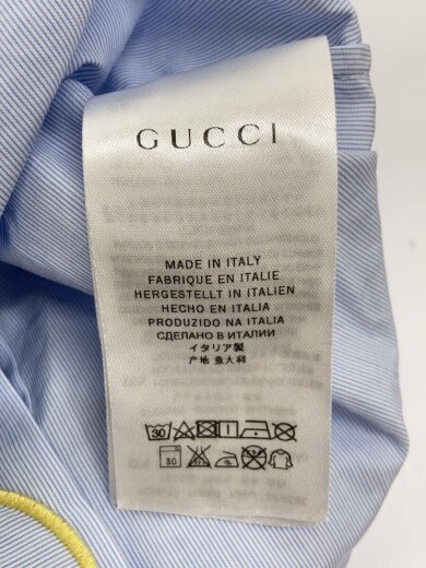 商品画像：長袖シャツ/US18-24m/コットン/BLU/ストライプ// 4