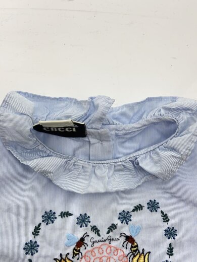 商品画像：長袖シャツ/US18-24m/コットン/BLU/ストライプ// 8
