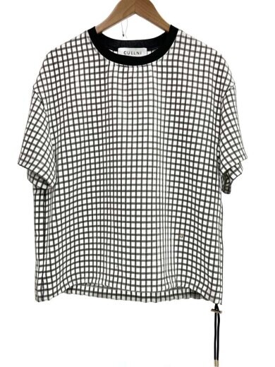 商品画像：Tシャツ/0/ポリエステル/WHT/チェック/25-ss-001g 1