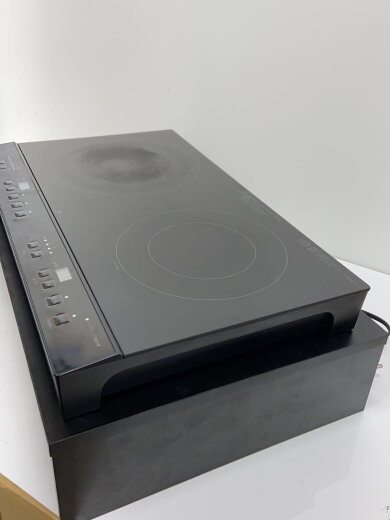商品画像：IH調理器・電気コンロ IHクッキングヒーター 2口 YN201 BK ブラック(8971698)// 2