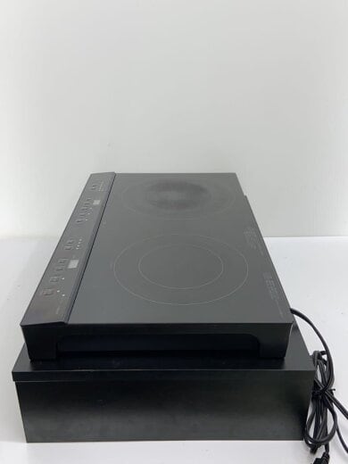 商品画像：IH調理器・電気コンロ IHクッキングヒーター 2口 YN201 BK ブラック(8971698)// 5
