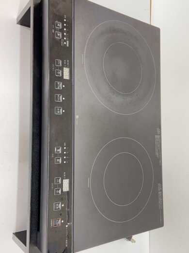 商品画像：IH調理器・電気コンロ IHクッキングヒーター 2口 YN201 BK ブラック(8971698)// 6