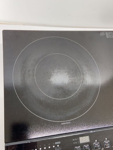 商品画像：IH調理器・電気コンロ IHクッキングヒーター 2口 YN201 BK ブラック(8971698)// 9