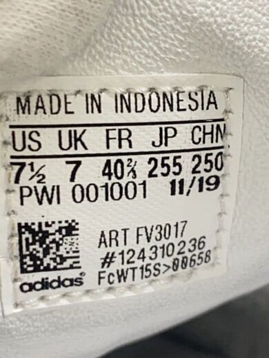 商品画像：ローカットスニーカー/25.5cm/WHT/FV3017 5