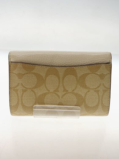 商品画像：2つ折り財布/レザー/BEG/レディース// 2