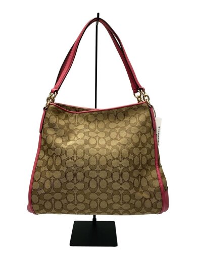 商品画像：ショルダーバッグ_シグネチャー_総柄/キャンバス/PNK/総柄 1