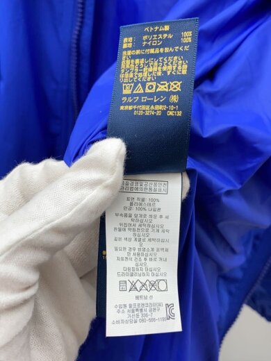 商品画像：ポロラルフローレン/ナイロンフーディージャケット/M/ポリエステル/BLU/シミ有 5