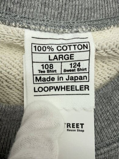 画像：LOOPWHEELER × SCYEスウェット/L/コットン/GRY4