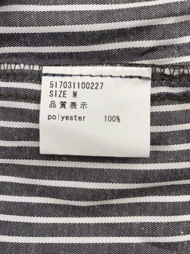 商品画像：半袖シャツ/M/コットン/GRY/ストライプ/517031100227 4
