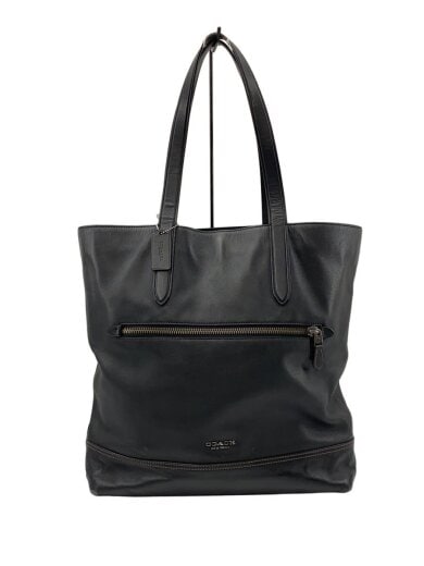 商品画像：トートバッグ/レザー/BLK/無地/F39949 1