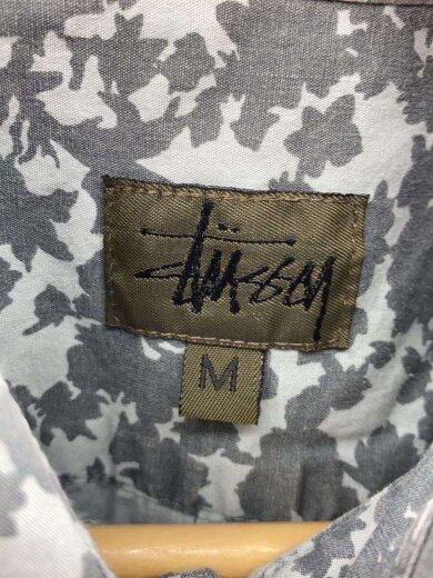 商品画像：右肩汚れ有/OLD/USA製/半袖シャツ/M/コットン/GRY/総柄 3