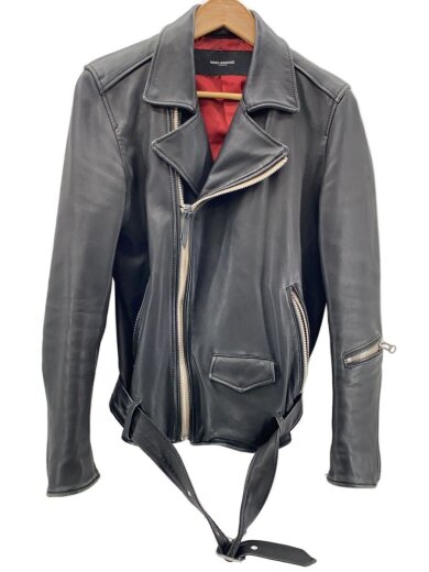 商品画像：ダブルライダースジャケット/M/羊革/BLK/無地/NUC71L00243SH 1