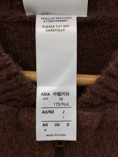 商品画像：カーディガン(厚手)/L/ポリエステル/BRW/無地/KG5091 4