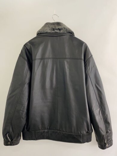 商品画像：レザージャケット・ブルゾン/XL/牛革/BLK/無地// 2