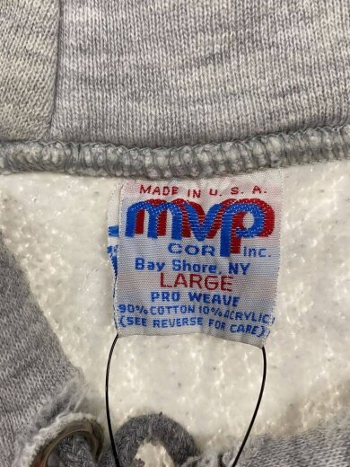 商品画像：MVP/パーカー/L/コットン/GRY/無地// 3