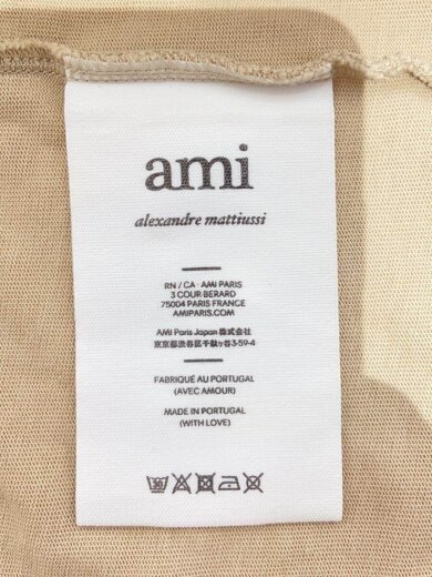 画像：AMI Alexandre MattiussiTシャツ/--/コットン/CML/E22UTS002.7264