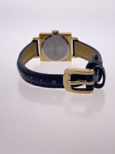 商品画像：クォーツ腕時計/アナログ/レザー/GLD/BLK 4