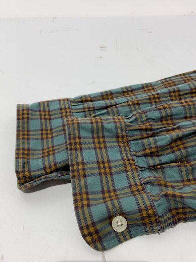 商品画像：長袖シャツ/M/コットン/BLU/チェック/HM212 5