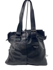 イタリア製/malloni/トートバッグ/レザー/BLK