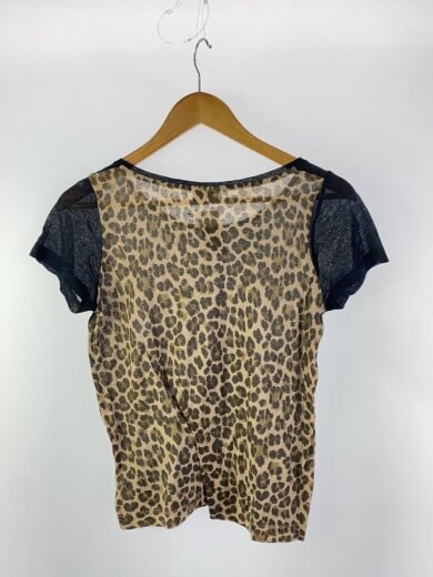 商品画像：Tシャツ/S/コットン/BLK/レオパード 2