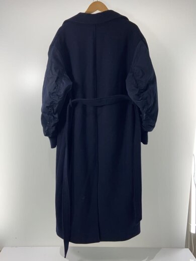商品画像：マッチングボンバーコート/S/ウール/NVY/無地 2