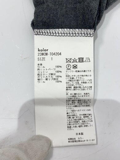 商品画像：ポロシャツ/1/ウール/GRY/23WCM-T04204 4