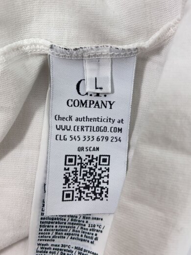 商品画像：Tシャツ/L/コットン/WHT/08CMTS322A 005621W 4