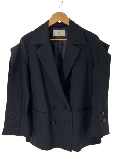 商品画像：hole JK/テーラードジャケット/1/ポリエステル/BLK/F25S-04// 1