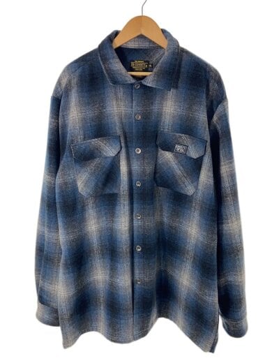 商品画像：長袖シャツ/XXL/ウール/NVY 1