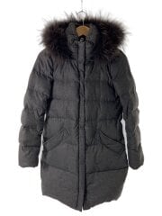 BINICOCCHI/ロングダウンジャケット/38/ウール/GRY/無地