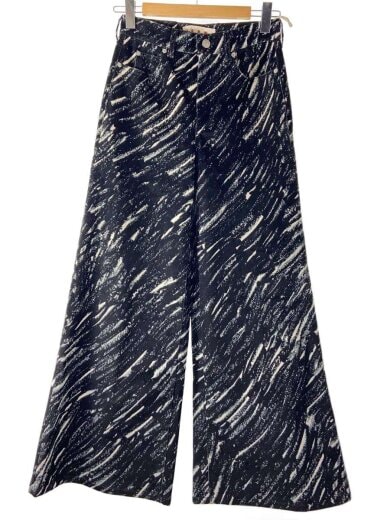 商品画像：24AW/FLOCKED LOOSE JEANS/ボトム/38/コットン/BLK/PAJD0514A0 UTC432 1