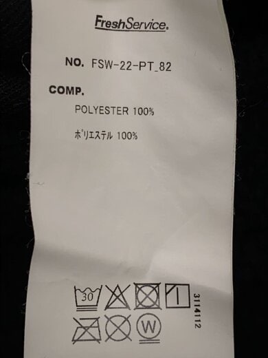 商品画像：ストレートパンツ/FREE/ポリエステル/BLK/無地/FSW-22-PT-82 5