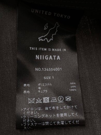 商品画像：コート/1/ポリエステル/BLK/無地/134554001 4
