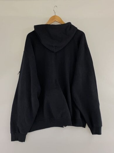 商品画像：ジップパーカー/XL/コットン/BLK 2