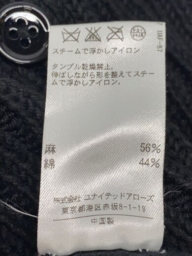 商品画像：カーディガン(厚手)/1/リネン/BLK// 4