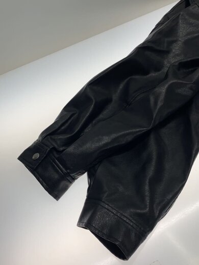 商品画像：レザージャケット・ブルゾン/L/フェイクレザー/BLK/42-18-0099-639// 5