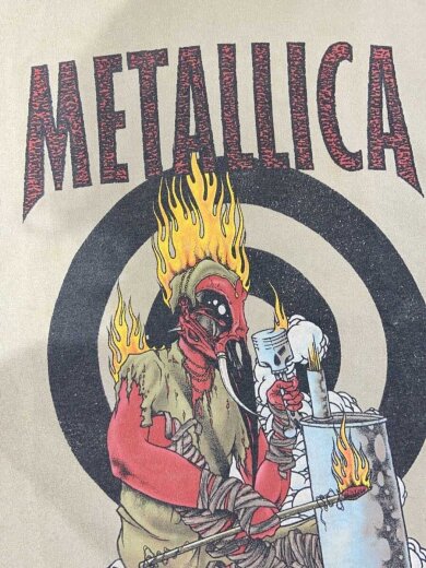 商品画像：METALLICA/Tシャツ/--/コットン/BEG 4