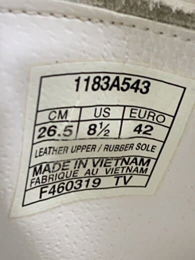 商品画像：ローカットスニーカー/26.5cm/WHT/1183A543 5