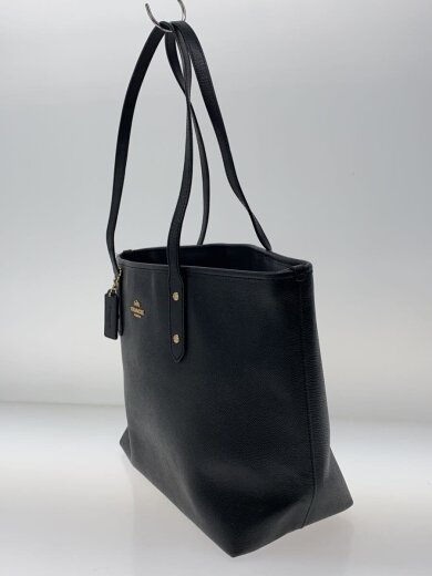 商品画像：トートバッグ/レザー/BLK/無地/F58846 2