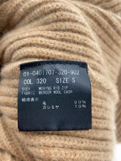 商品画像：ハーフジップ/ニット・セーター(厚手)/S/ウール/BEG/01-0401707-320-902 4