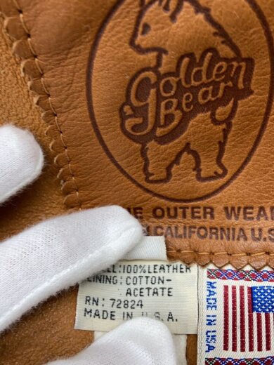 商品画像：usa製/ボアムートンコート/M/レザー/CML/擦れ有 4