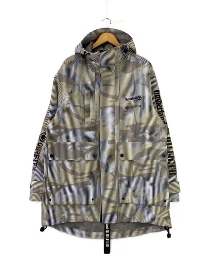 商品画像：マウンテンパーカ/L/ゴアテックス/WHT/ストライプ 1