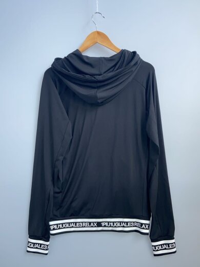 商品画像：ジップパーカー/L/ポリエステル/BLK/USO-25048FL// 2