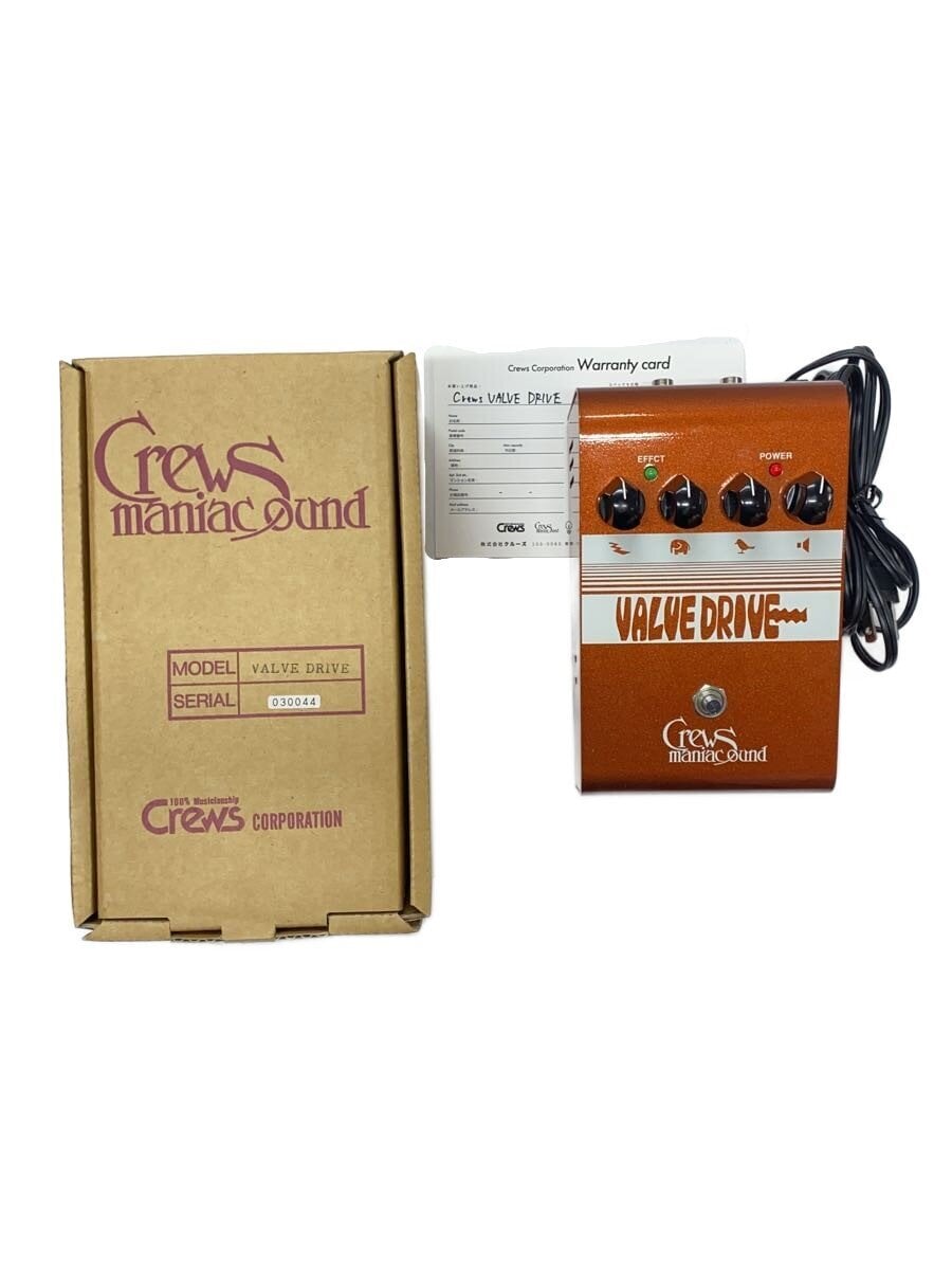 Crews Maniac Sound / VALVE DRIVE VALVE DRIVE/オーバードライブ/真空管搭載(12AX7)/箱付属/電源一体型
