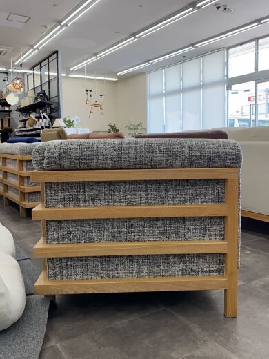 画像：CondeHouse2人掛けソファ/ファブリック/GRY3