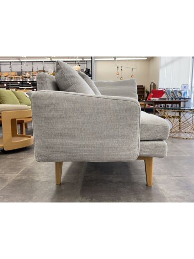 商品画像：LOM(ロム)/2人掛けソファ/ファブリック/アームソファ/グレー 3