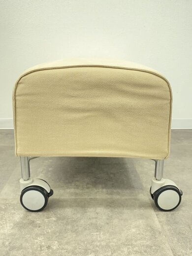 商品画像：オットマン/BEG/キャスター付き/ベンチソファ 3