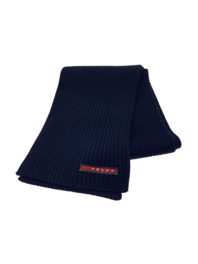 商品画像：マフラー/ウール/ネイビー/メンズ/プラダ 1