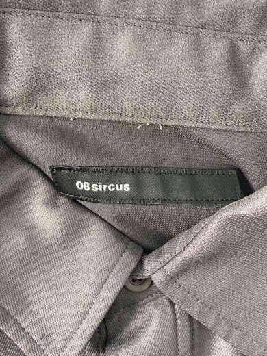 商品画像：長袖シャツ/1/ポリエステル/BLK/無地/S22AW-SH01 3