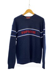 23AW/Chest Stripe Sweater/ニット・セーター(厚手)/M/アクリル/NVY